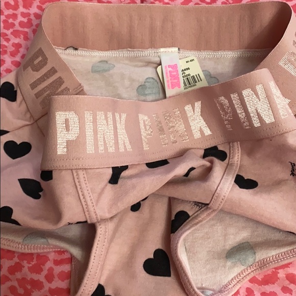 Victoria’s Secret PINK Boyshort Hearts XS S NWT - Picture 2 of 2
